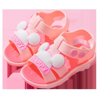 China 2022 new soft bottom and non-slip color candy cute baby sandals children's shoes and sandals waterproof for sale