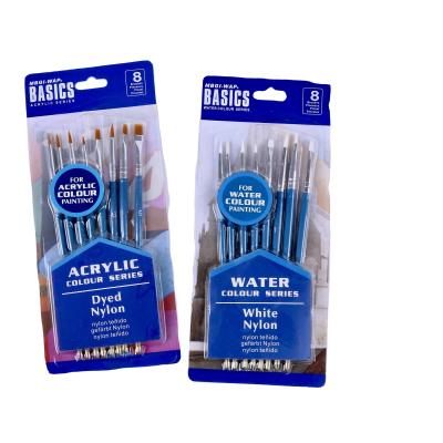 China Acrylic. Watercolor student painting brush water color, acrylic painting set high quality nylon brush for sale