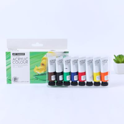 China Wholesale Water Based Art Rangers Acrylic Paint Set Acrylicr Color Kit Colors Regular Acrylic Paint 22ml*8 colors for sale