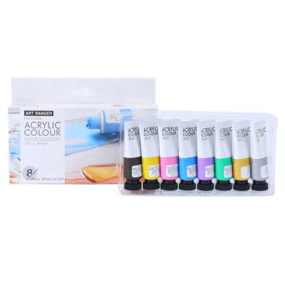 China Art Rangers Acrylic Paint Color set metallic acrylic paint 22ml*8 colors 22ml*8 colors for sale