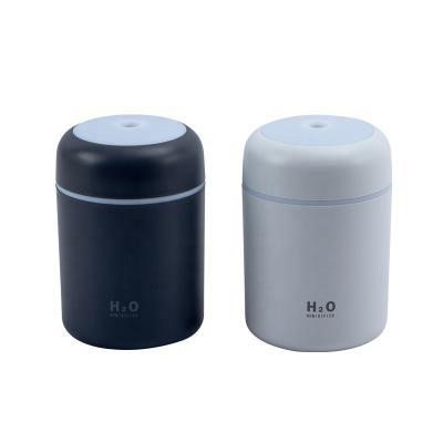 China USB 300ML Personal Mini Air Humidifier Portable Car Desktop Humidifier with LED Night Light for sale