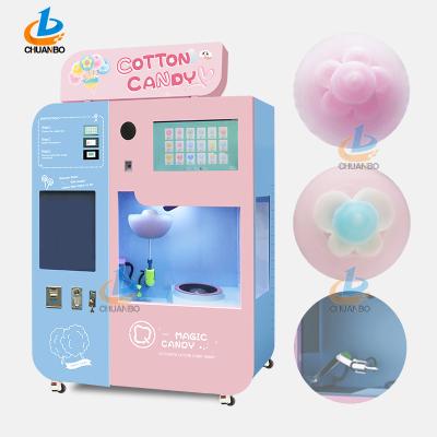 China New Hotels Silk Flower Vending Machine Automatic Cotton Candy Make Big And Small Flower for sale