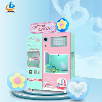 China 2021 new hotels silk flower selling automatic cotton candy making machine to make big and small flower for sale