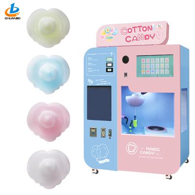 China Semi-automatic candy maker commercial cotton candy maker automatic supplying cotton candy machine for sale