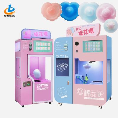 China Hotels Flower Cotton Candy Vending Machine Porcelain Marshmallow Machine for sale