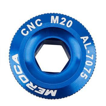 China BA017 Aluminum mountain bike color crank cover crank screw M18 M19 M20 compatible bicycle parts accessory 1.9*2.8*3 CM for sale