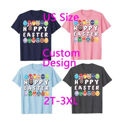 China Anti-Wrinkle Solution To Custom Easter Day Vendors Womens Easter Egg T-Shirt for sale