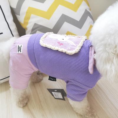 China Sustainable New Production Pet Outfits Fashion Cute Casual Hoodie Print Cartoon Pattern Hot Dog Apparel for sale