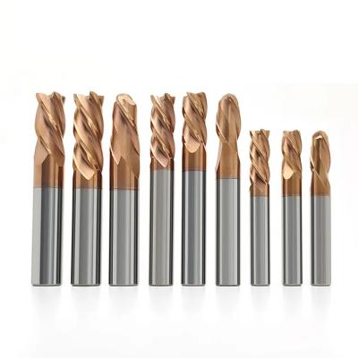 China Coated Tungsten Carbide End Mill 4 Flutes Cutting Tools With High Performance for sale