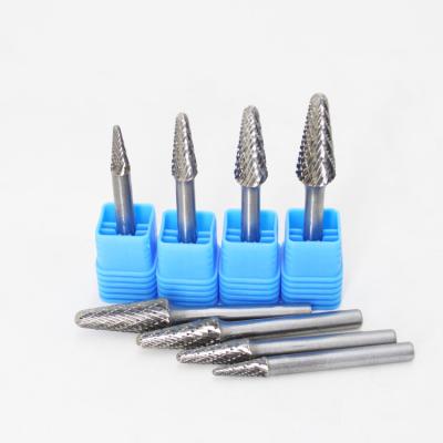 China Good Mechanical Stability Tungsten Carbide Cutter Bits Carbide Burr Tools Single Tooth Shape for sale