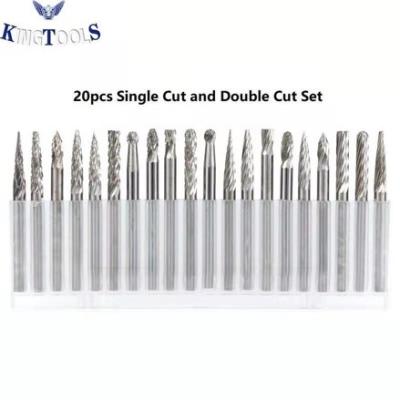 China 20PC Double Cut Carbide Burr Set 0.118