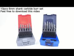 Cemented Carbide Burr Set For Grinding And Shaping