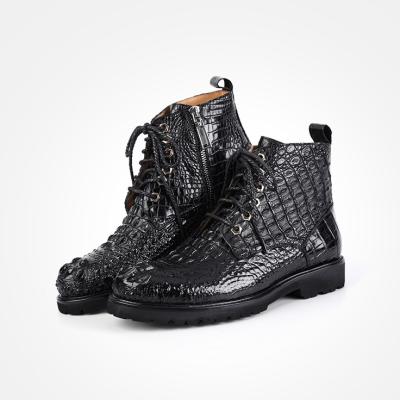 China Clear Original Crocodile Shoes Alligator Shoes And Crocodile Fashion Men Boots Shoe Wholesale for sale