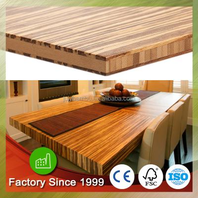 China Indoor Strand Woven Bamboo Table Tops for sale