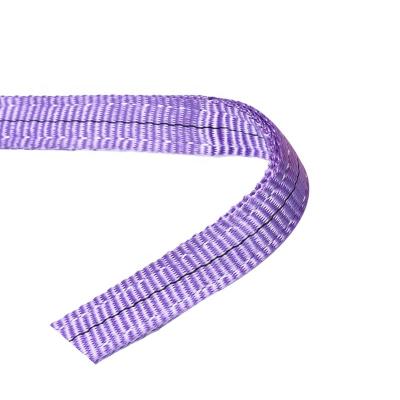 China Hot Selling 5:1 Polyester Hoist Harness Purple 100% Polyester 1ton Seat Belt Webbing Flat Sling for sale