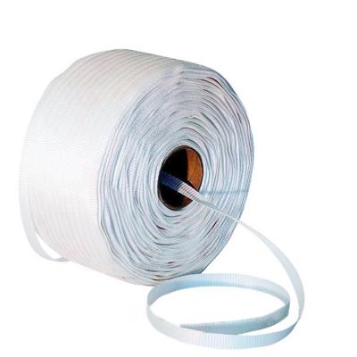 China Durable Hot Selling Custom 16mm Woven Band Rope Strapping Polyester Material Packing Tape for sale