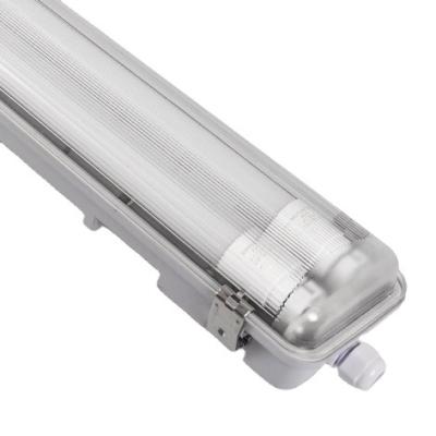 China Waterproof ABS Cover PC Warehouse Price Good Price T8 LED Tube Base IP65 Tri-proof Light Fixture for sale