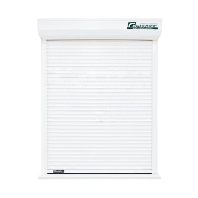 China Contemporary Exterior Fire-Rated Louvre Storm Hurricane Protection Anti-theft Aluminum Shutter Window For House for sale