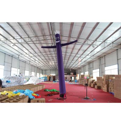 China Inflatable Dancing Puppet Windy Man For Sale Professional Nylon Purple Tube Air Puppet for sale