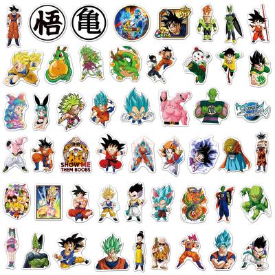 China Japanese Anime DBZ Character Bulma Goku Laptop Decal Phone Sticker Pack 50 Pcs Waterproof+Eco-friendly HWA 101207 for sale