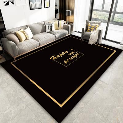 China Customized Easy Clean Waterproof Fluffy Rugs Washable And Living Room Crystal Decoration Blankets Carpet Design Plush Velvet Blankets for sale