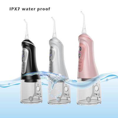 China Outdoor Portable Professional Wireless Oral Dental Water Flosser Mini Ultrasonic Electric Teeth Waterflosser for sale