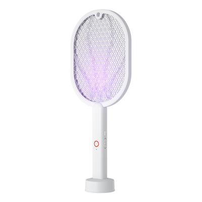 China SANITARY Multifunctional Portable Electric Mosquito Swatter Electric Plant Insect Zapper Racket for sale