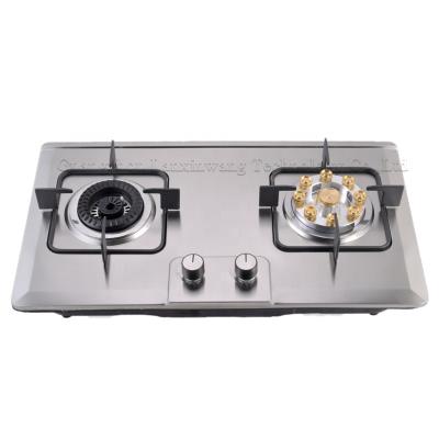 China Car Cooking Stainless Steel Panel Top Countertop To Appliances 2 Burner High Quality Gas Stove /Built-in Gas Stove for sale