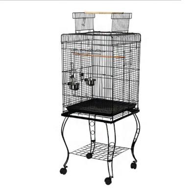 China Breathable top can be customized to place movable stand high foot pet cage for sale