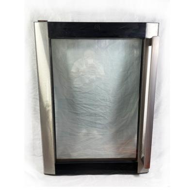 China Kitchen refrigerator glass door with stainless steel frame and handle for sale