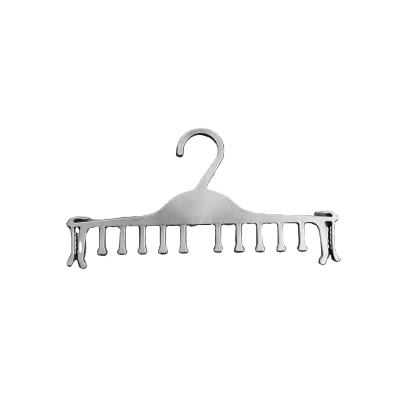 China Black Plastic Brief Hangers Plastic Lingerie Display Space Saving Space Saving Underwear Hanger for sale