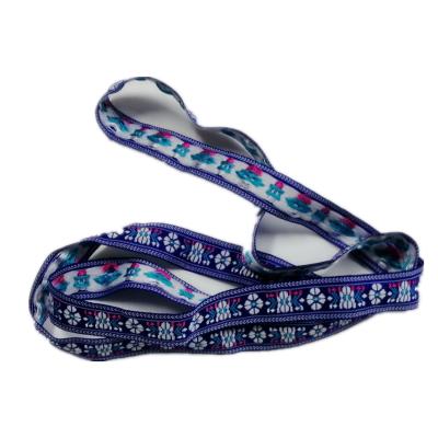 China Viable high quality custom printed ribbon with logo jacquard webbing for sale