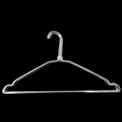 China Wholesale Strong Wire Hanger Metal Clothes Hanger Laundry Hanger for sale