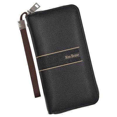 China Brand Waterproof Hot Selling Men's Long Style PU Leather Wallet for sale