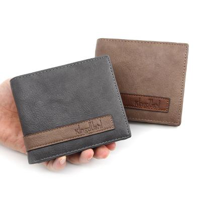 China Amazon waterproof hot selling PU mens leather customs leather wallets for men for sale