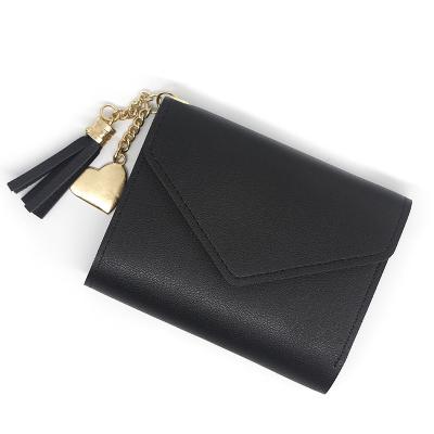 China Factory wholesale cheap women short wallets waterproof low MOQ price pinch design short wallets invent purse for sale