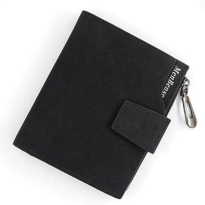 China Matte Women Wallets Small Female Waterproof Short Purse Lady Letter Snap Fastener Clutch Zipper Purse for sale