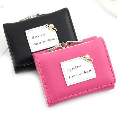 China New Design Waterproof Ladies Short Wallet Fashion Trends Women's Purse Mini Wallets for sale