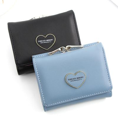 China Women's Purse Fashion Brand PU Women Waterproof Leather Short Wallets Ladies Short Wallet With Card Holder. for sale