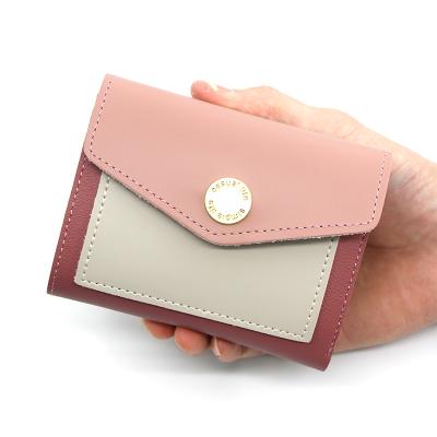 China Waterproof Women Short Wallets Money Pocket Design Card Holder Wallet Coin Purse New for sale