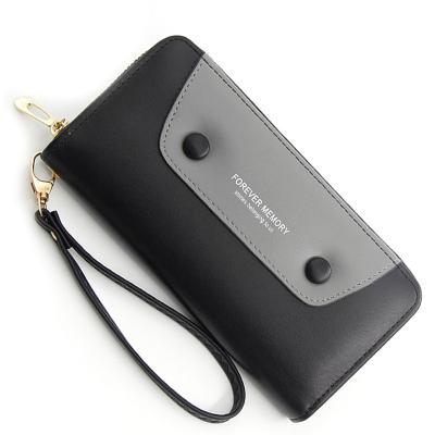 China Women Long Wallet New Purse Mobile Purses de mujer de carteras Wallet Bag Korean Waterproof Multifunctional Card Bag for sale