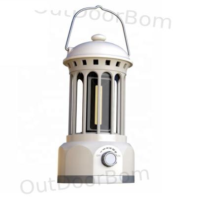 China Retro LED Rechargeable Vintage Light Tent Outdoor Portable Camping Lantern Light for sale