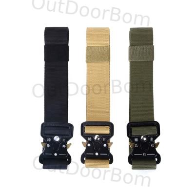 China Durable Metal Buckle Webbing Riggers Web Belt Heavy Duty Fast Belt For Men's Tactical Belt for sale