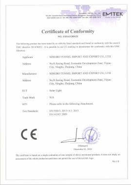 CE EMC - NINGBO TIMES COMMODITY CO.,LTD.