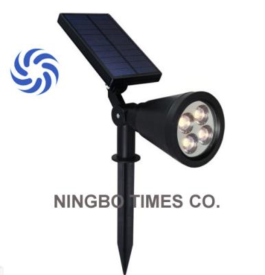 China Quick Installation Solar LED Spotlight IP65 Waterproof 4 LED Solar Lights for sale