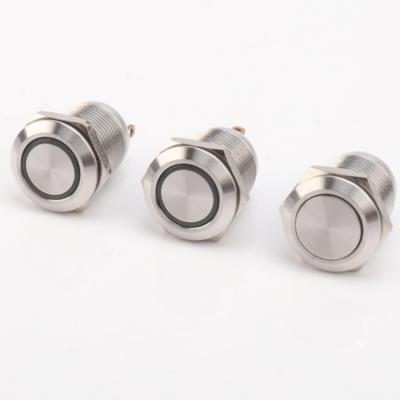 China Stainless Steel Best Selling Waterproof Push Button Switch Metal Push Button Switch for sale