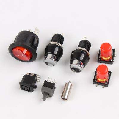 China PC plastic switchbutton self-locking momentary plastic switch DS450Self-locking no NC push button switch for sale