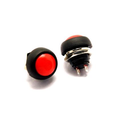 China 12mm PBS-33B Mini PBS-33B 2 Position Push Button Switch Motorcycle Waterproof Momentary Plastic Switch Button for sale