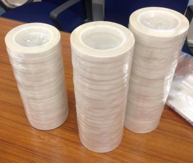 China Temperature Resistance -30- 150°C Glass Cloth Adhesive Tape With Elongation ≥3% White Color for sale