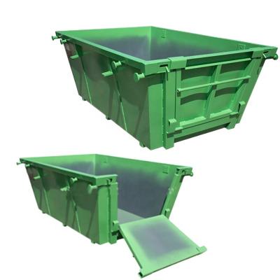 China Hotels Customized Industrial Steel Waste Skip Bin With Lid for sale